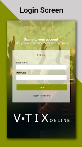 Android application Vtixonline Check-In screenshort