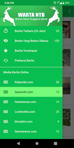 Android application Warta Berita NTB : Berita Nusa screenshort
