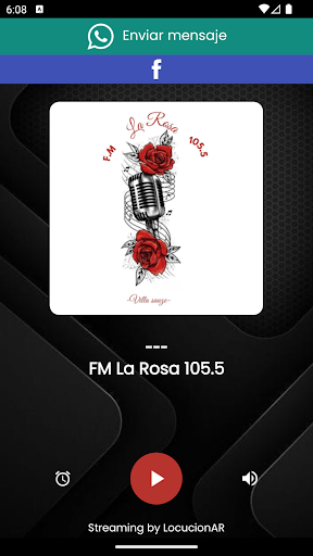 Android application FM La Rosa 105.5 screenshort