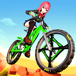 Cover Image of Tải xuống Tricky BMX Track Stunts Racing  APK
