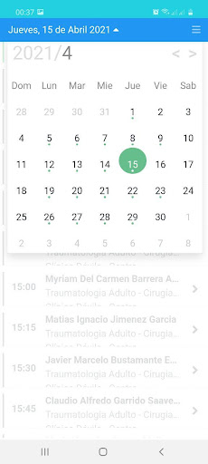 Android application Mi Agenda 2.0 screenshort