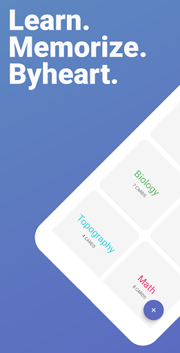 Android application Byheart - Offline flashcards screenshort