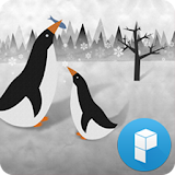 Cute Penguins Launcher Theme icon