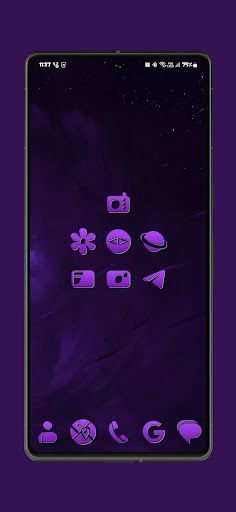 Screenshot of Purple Spirited Icon Pack