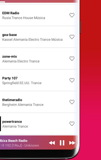 Trance Music Radio Screen 2