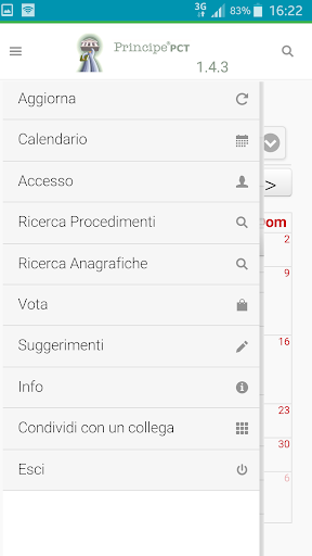 Android application Principe PCT screenshort
