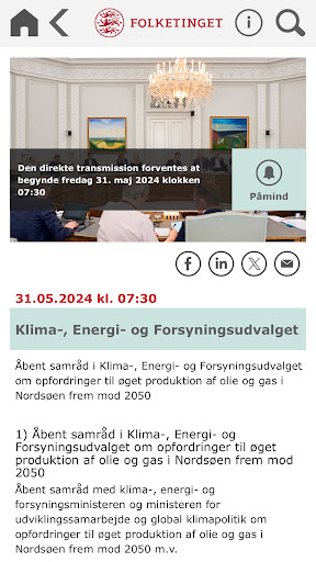 Tv fra Folketinget Screen 2