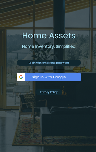 Android application Home Assets screenshort