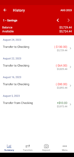 FIRST CENTRAL CREDIT UNION Screen 3