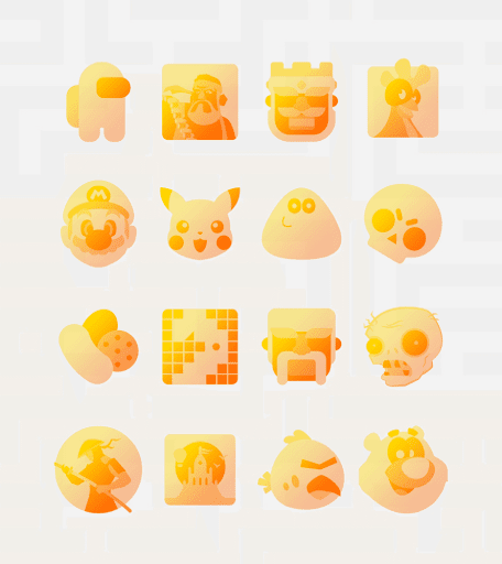 Screenshot of Himawari Yellow - Icon Pack