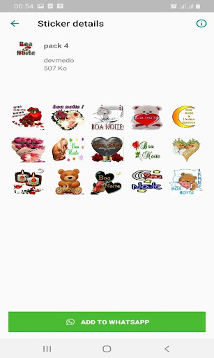 Figurinhas de Bom Dia Boa noite Whatstickers 2020