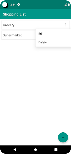 Simple Shopping List Screen 3
