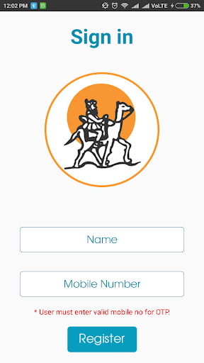 Android application RTC for Customer screenshort