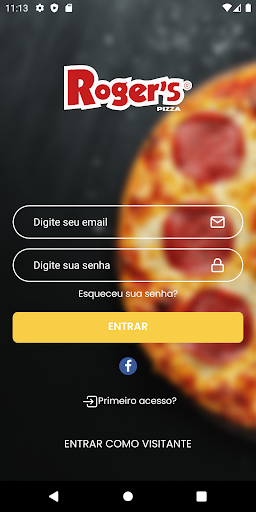 Android application Rogers Pizza screenshort