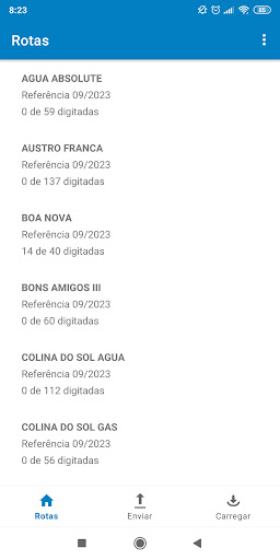 Android application SGA Leituras 2 screenshort