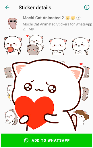 Mochi Cat Animated Stickers Screen 2