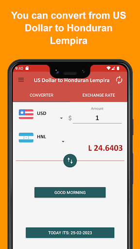 US Dollar to Honduran Lempira Screen 2