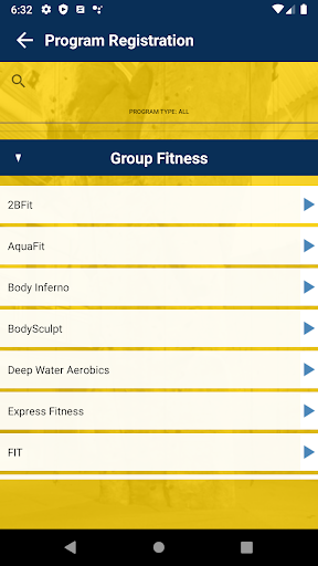 SDState Wellness Center Screen 2