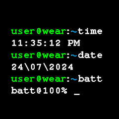 Terminal Command Watchface Pro