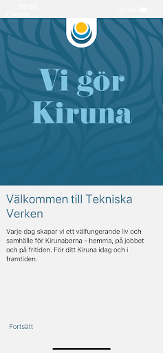 Android application Tekniska Verken i Kiruna screenshort