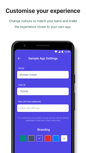 Android application LikeMinds Flutter Sample App screenshort
