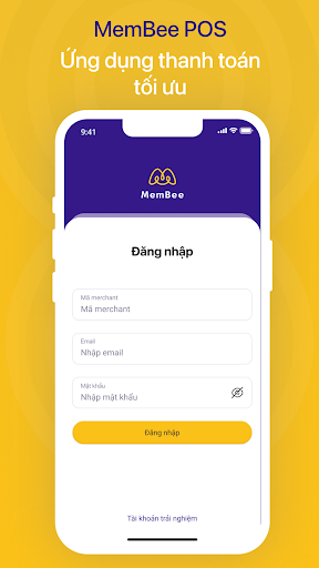 Android application MemBee POS screenshort