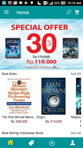 Periplus Online Bookstore Screen 2
