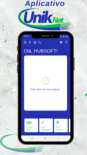 Android application UNIK NET screenshort