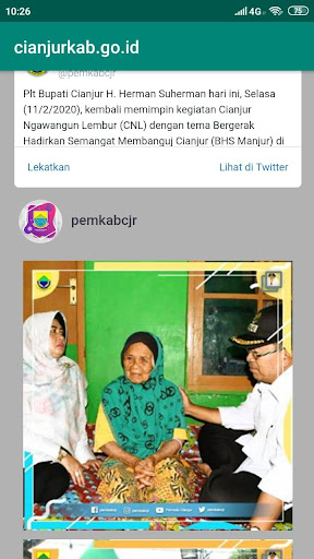 Website Pemkab Cianjur