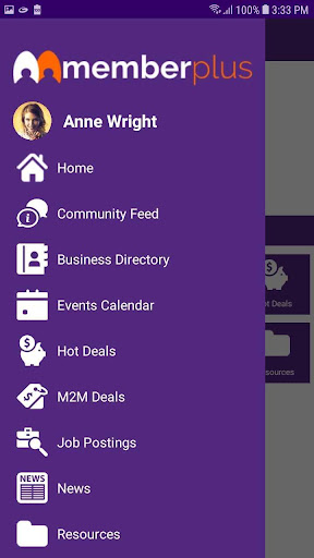 Android application MemberPlus screenshort