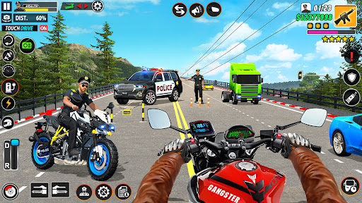 Police Motor Bike Crime Chase screenshot 14