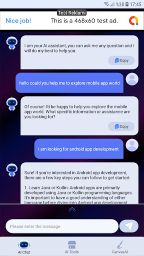Android application ImageAI Chatscape screenshort