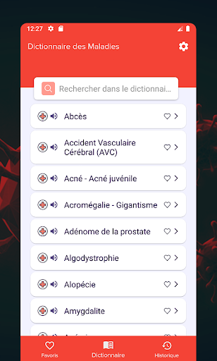 Dictionnaire des Maladies Screen 2