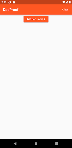 Android application DocProof - easily show require screenshort