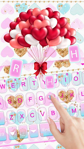 Pastel Heart Love Keyboard The Screen 3