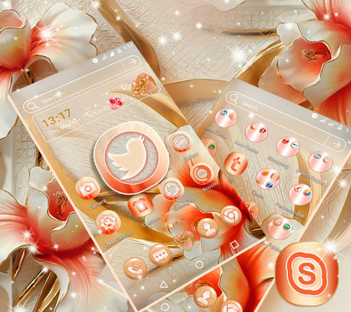 Android application Rose Light Launcher Theme screenshort