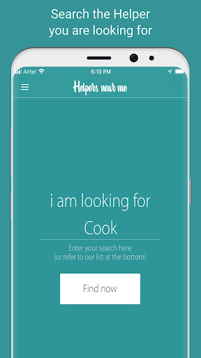 Helpers Near Me - Find & Hire Screen 2