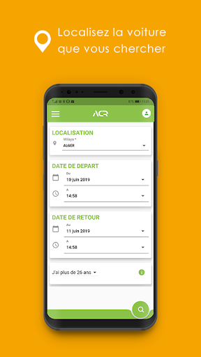 Android application Algeria Car Rental screenshort