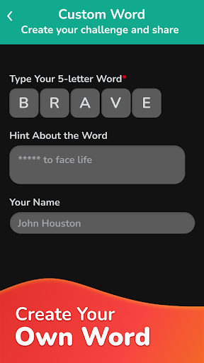 Word Guessing Game Screen 3