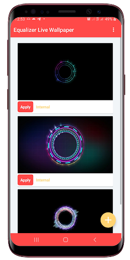 Android application Equalizer Live Wallpaper screenshort
