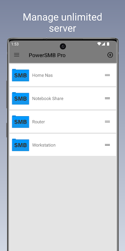 Android application PowerSMB(SMB/NAS Client) screenshort