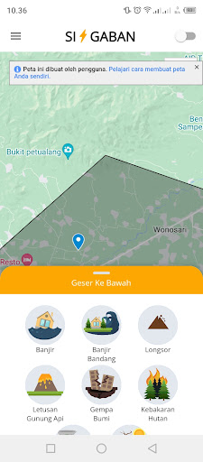 Android application SI GABAN BPBD BONDOWOSO screenshort