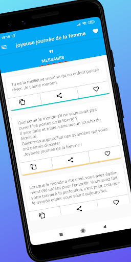 Joyeuse journée de femme SMS Screen 3