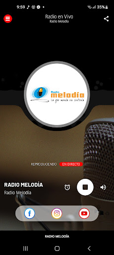Android application Radio Melodía screenshort