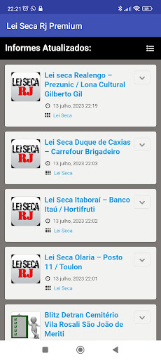 Lei Seca Blitz e Notificações Screen 3