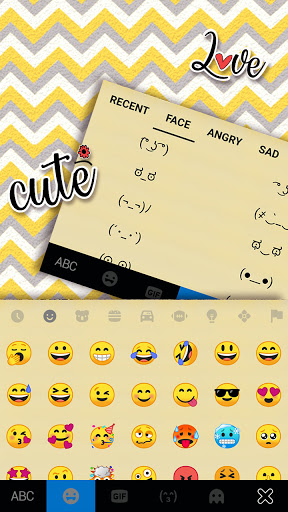 Color Chevron Keyboard Backgro