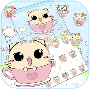 Kitty Love Cup Cat Theme  Icon