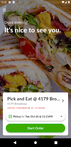 Pick & Eat Screen 2