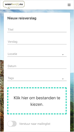 WaarBenJij.nu - Reisblog maken - Gratis