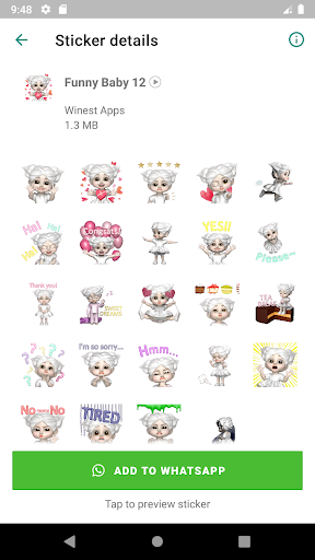 Animated Funny Baby Stickers for WAStickerApps